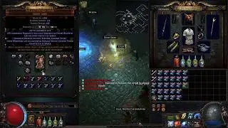 Poe - Getting 6 Blue sockets on Inpulsa's Broken Heart with 496 Chromatic Orbs ready.