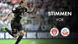 Jackson Irvine und Lukas Daschner vor dem Spiel gegen Hansa Rostock