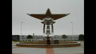 Routine Maintenance of a Monumental Stainless Steel Sculpture | Scaffolding Setup at Embry-Riddle