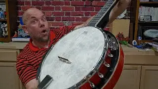 Review for AKLOT Full Sized Banjo with Remo Head 38 in with Removable Resonator