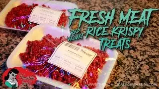 The ORIGINAL Red Velvet &ldquo;Raw Meat&rdquo; Rice Krispies Halloween Treat Recipe