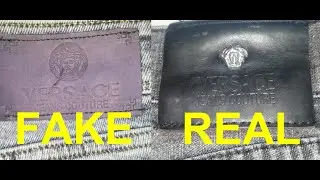 Real vs. Fake Versace Jeans. How to spot fake Versace