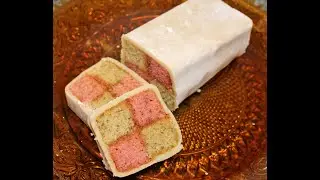 Making Battenberg Cake from The Official Downton Abbey Afternoon Tea Cookbook