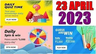 Amazon Quiz Today | Amazon Guess And Win Quiz Answers | 23 April 2023