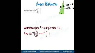 Principal Values of Arc Cotangent Function -Inverse Trigonometric Function Class 12 Maths -XII-ITF-8