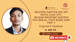Exam Killer Questions Class 12th Relation, Function & set solutions for revision CBSE/ALL STATE EXAM