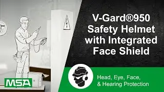 V-Gard&reg;950 Safety Helmet with Integrated Face Shield