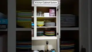 Kitchen Cabinet Switch, Organization, and Declutter #organization #kitchen #homeorganization