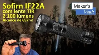 Sofirn IF22A com lente TIR: 2.100 lumens e alcance de 697 metros -Lanterna superpoderosa!
