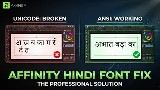 Affinity Designer Hindi Font Problem Solved! #affinity #hindifonts #unicode