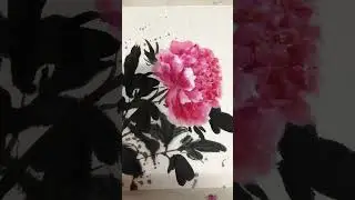 墨彩牡丹Suibokuga peony flower！