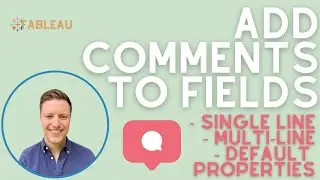 How to Add Comments to Fields in Tableau