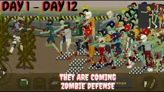 THEY ARE COMING: ZOMBIE DEFENSE | DAY 1 - DAY 12 | COOL TIPS INCLUDED|