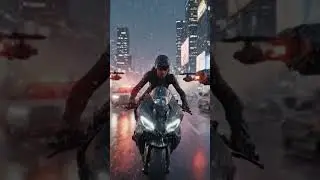 Marvel Style Biker Scene 🎬🕷️ Is this Real or Game? #Shorts @CinemaBites10 #trending #edit  #marvel