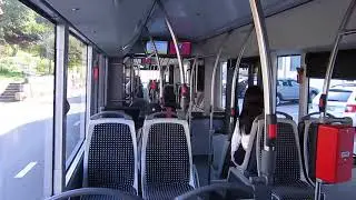 Verkehrsbetriebe Schaffhausen: inside the trolleybus Hess SwissTrolley 3 (BGT-N2C) nr. 104