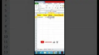 Excel Date Time Difference Formula | How to Extract Hours from Date & Time | Excel Hindi #excel