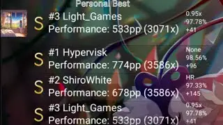 What a 500pp in osu!droid looks like