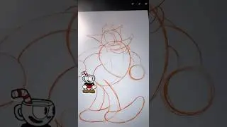 How to draw Crash Bandicoot 1930s rubberhose Cuphead art style #drawingtutorial #classicgaming