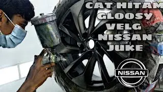 VELG ORI DI CAT ‼️ Mengintip proses pengecatan velg ori nissan juke #catvelgmobil #modifikasimobil