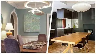 75 Modern Brown Floor Dining Room Design Ideas You'll Love 🪴