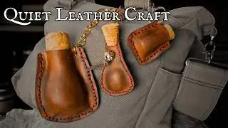 Shaping Leather Into Mini Potion Charms 🕯 Quiet Crafting