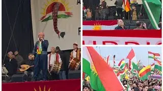 أكبر مظاهرة في المانيا لا كورد داعمأ لا Rojava كوردستان💚❤️💛✌️