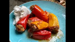 Кето фаршированные перцы
