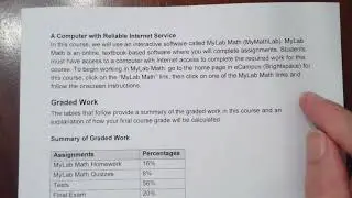 Math 1314 Corequisite Syllabus Video F2024