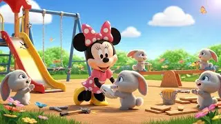 Minnie Mouse Fixes the Rabbits&rsquo; Playground 🐰🎠 | Fun Kids Cartoon Story