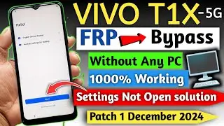 Vivo T1X FRP Bypass Fix – 2025 Working Solution (No PC Required)