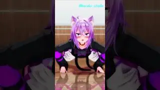 【HololiveMMD】猫又おかゆ🍙 #プッシュアップチャレンジ #hololive #猫又おかゆ  #ホロライブ #体幹トレーニング