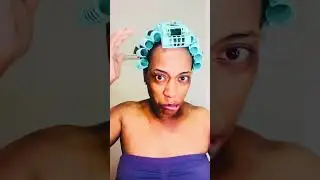 HOW TO ROLLER SET YOUR OWN NATURAL CURLY HAIR #iRiseTouch #beauty 