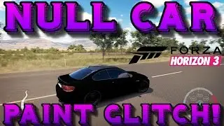 Forza Horizon 3: NULL CAR PAINT GLITCH! - Make Your Own Null Car!