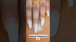 Acrylic Natural Extensions 💅✨ #clientdiaries #nails #naturalextentions #ayumakeoverss #shorts