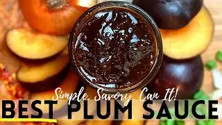 How to make PLUM SAUCE at HOME | Canning & Preserving Plums Recipe