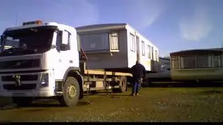 Static caravan loading timelapse
