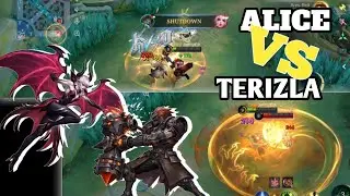 ALICE VS TERIZLA KEMBALI BERADU DI EXP LINE #mobilelegends #gamemobilelegendsbangbang #mlbb 