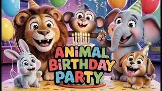 Animal Birthday Party 🎂🎉 | Fun Birthday Song with Cute Animals | Kids Rhymes