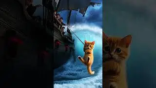 समंदर ने छीन लिया किस्मत ने लौटा दिया 🐱🌊 #catshorts #shortstory #shortsvideo