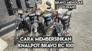 Membersihkan Knalpot Motor Suzuki Bravo/RC 100