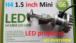 H4 Mini LED projector 1.5 Inch an overview
