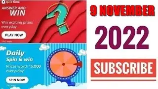Amazon Quiz Answers Today | Amazon Quiz Today | 9 November 2022