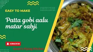 Healthy gobi matar aalu sabji
