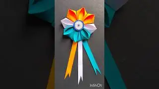How to make own badge on republic day 🇮🇳 | Independence day tricolour badge #craft #diy #shorts