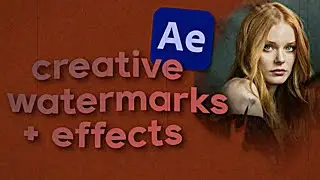 creative watermarks for your edits | after effects