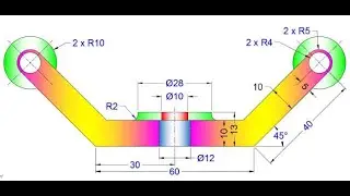 SolidWorks 2D excersise 164