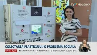 La Liceul „Elena Alistar” se utilizează un aparat automat de colectare a sticlelor din plastic