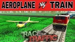 RACE! AEROPLANE V/S TRAIN | INDIAN BIKE GAME | RIDER X GAMERZ