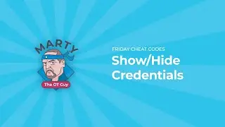 Show/Hide Credentials