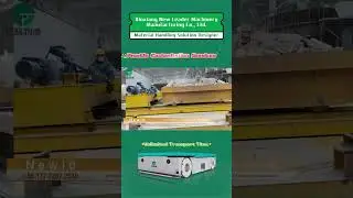 35 Tons Motorized Rotating Turntable Rail Transfer Cart#manufacturing #machine #transporter #tech